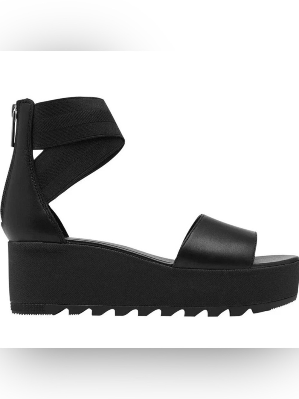 Sorel Women's Black Platform Ankle-Strap Sandal Size 8.5 Worn once